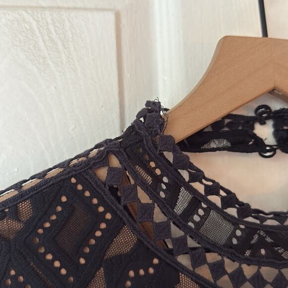 For Love and Lemons Florence Black Lace Dress size medium - Picture 12 of 12